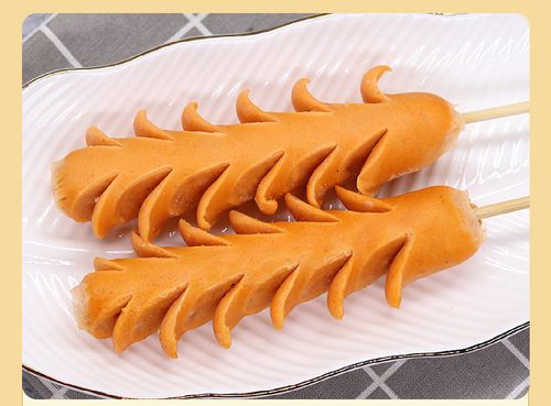 德邻脆骨麦穗开花肠烧烤油炸小吃热狗串奶茶店商用家用【图片 价格