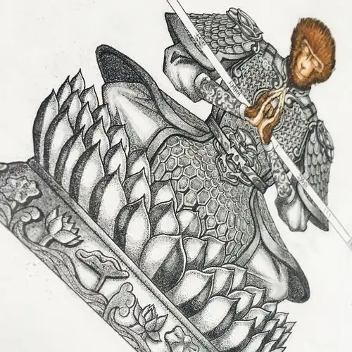 猴年贺图斗战胜佛