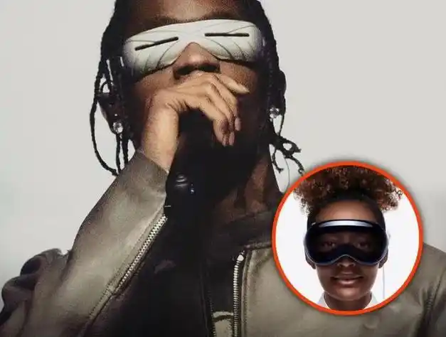 travisscott买了一个苹果visionpro表情包成真了