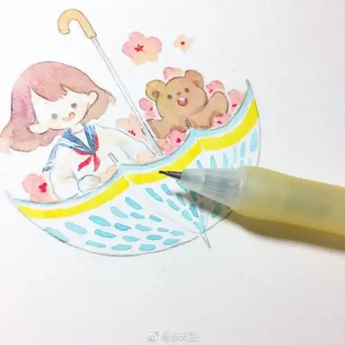 微博@卓大王 手帐 插画 素材