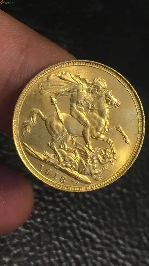 金币003号英国乔治五世马剑金币