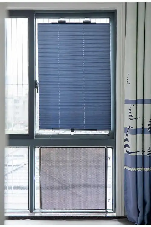 阳台窗帘遮阳网隔热遮阳窗帘窗户遮光帘厨房阳台防晒伸缩免打孔办公室