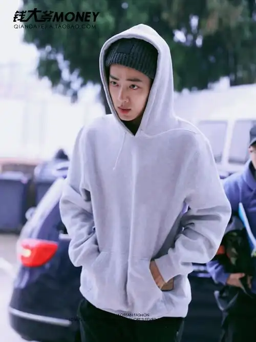 肖战同2019新款超火cec长袖连帽卫衣女ins宽松卫衣