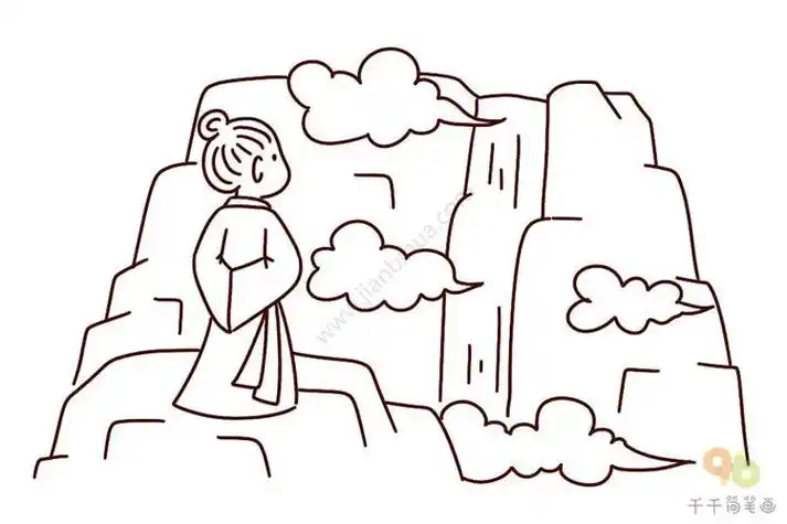 一字诗配简笔画