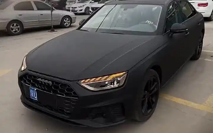 奥迪a4l全车磨砂黑武士风格!帅吗?