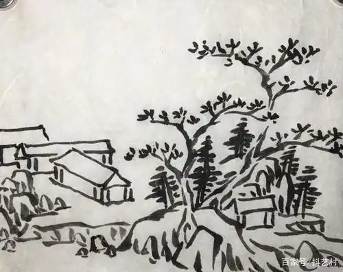 简单的小写意山水画法步骤,适合国画初学者