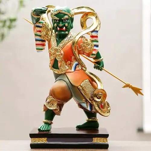 千里眼神像16寸40cm顺风耳道教左右护法将军摆件摆件