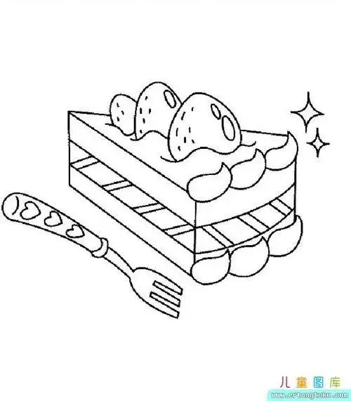 画蛋糕简笔画儿童画 画蛋糕简笔画儿童画公主可爱