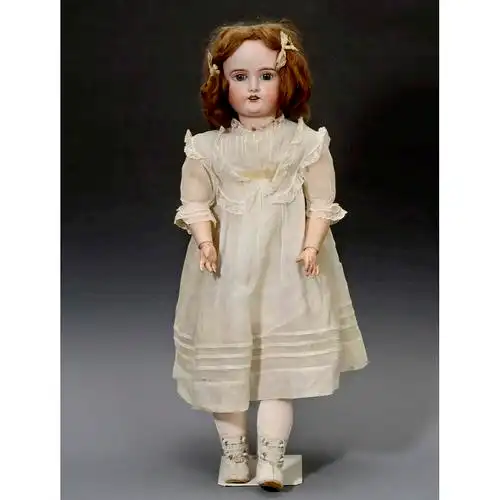 bisque doll by gebrüder kühnlenz, c. 1915