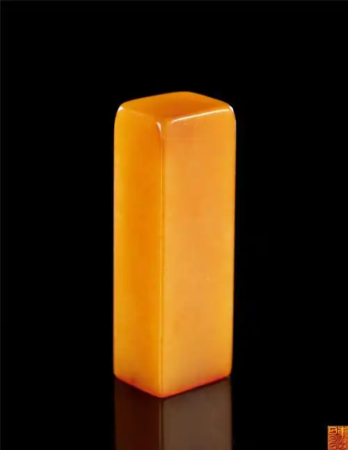 5169清早期明坑田黄冻六面方章