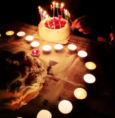 st_kelly原创#生日#蛋糕#烛光#许愿