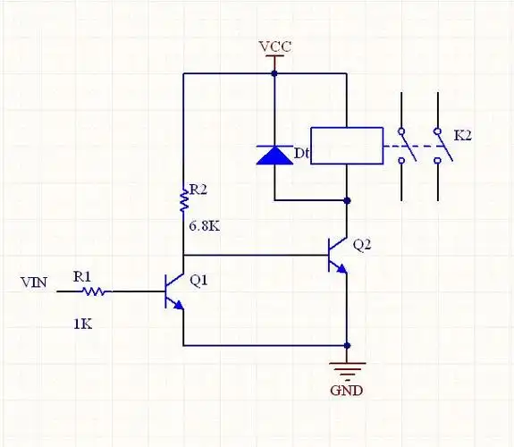 继电器控制开关电路