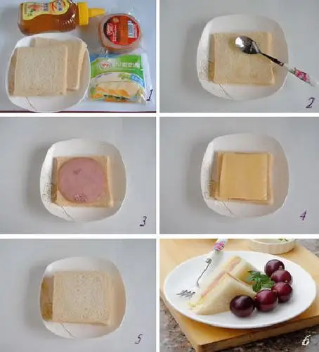 火腿奶酪三明治的做法步骤_1