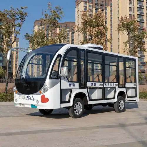 环宇首骐景区旅游观光车酒店售楼处看房接待车全封闭电动观光车校园