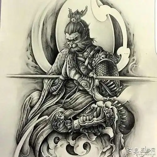 经典齐天大圣纹身及手稿别有天地的顶级设计风采