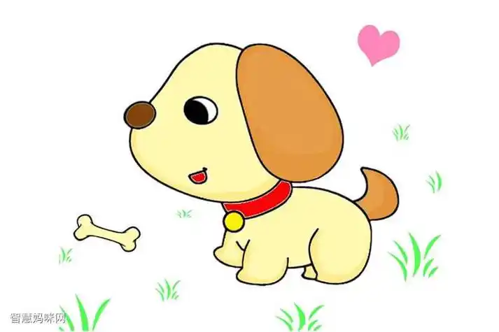 笔画大全可爱的狗狗简笔画卡通小狗彩色简笔画的画法一口气教你画好多