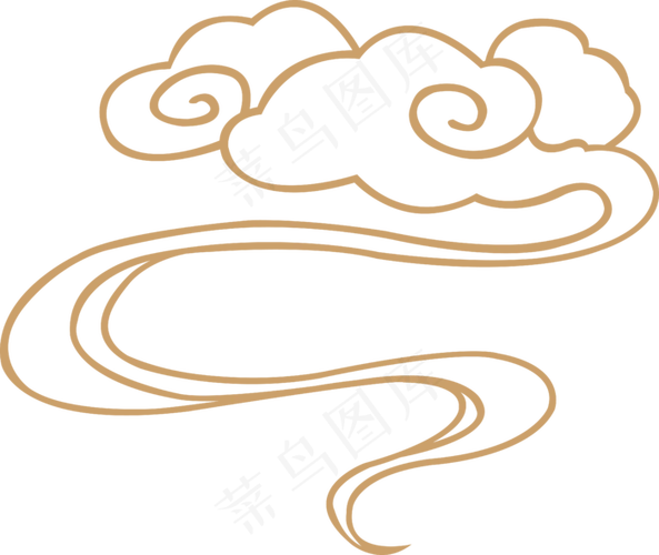 中式传统祥云中国风古典水纹吉祥图案