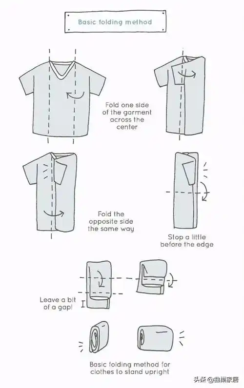 长袖怎么叠长袖衣服折法