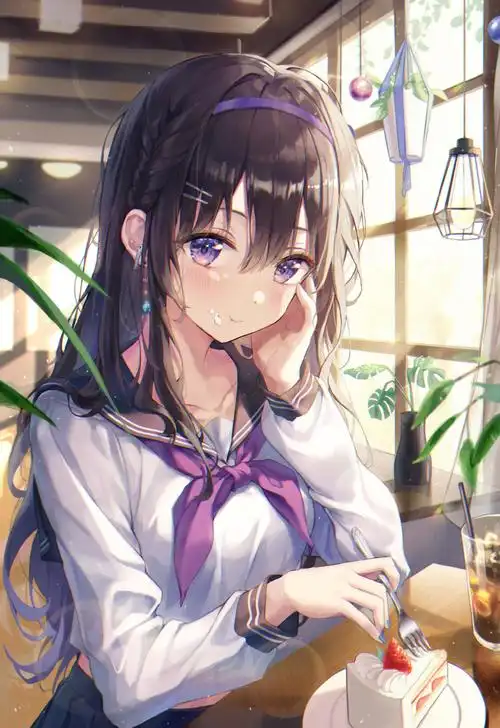 p站画师制服与jk少女韩国画师aibek的插画作品推荐