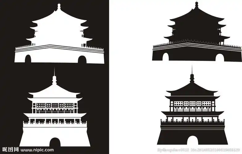 西安钟楼图片专题,西安钟楼下载_昵图网nipic.com