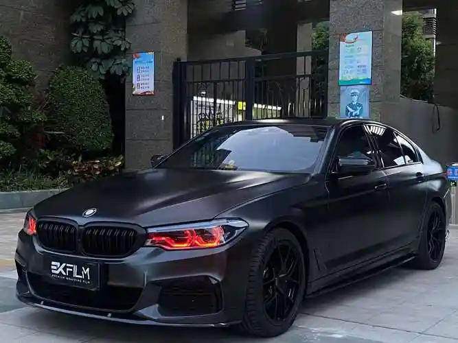 宝马540汽车贴膜ekfilm-ek改色膜石墨灰