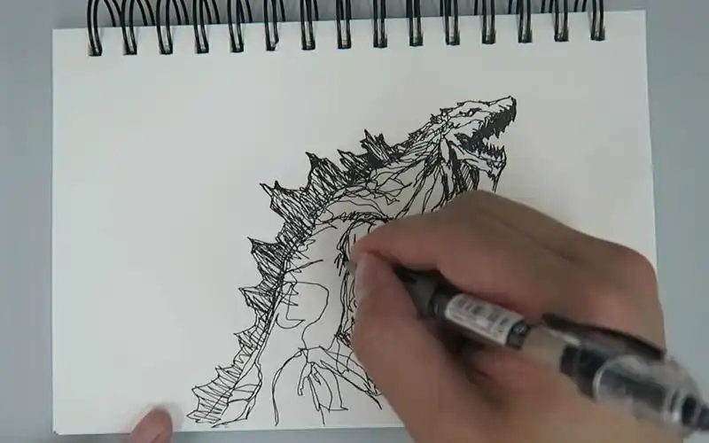 一笔画行星哥斯拉