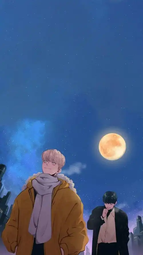 唯美插画的微信聊天壁纸