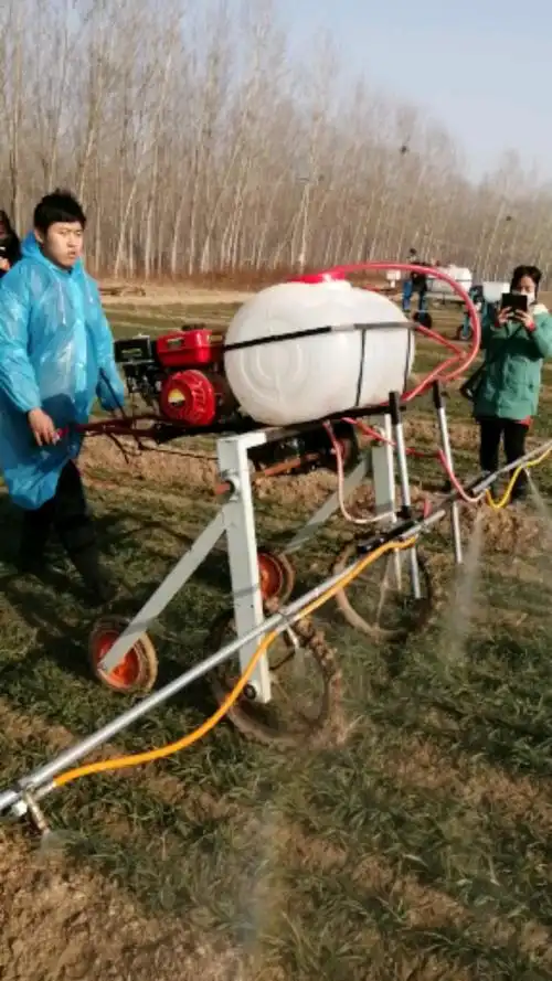打药机#自走式麦田地打药机