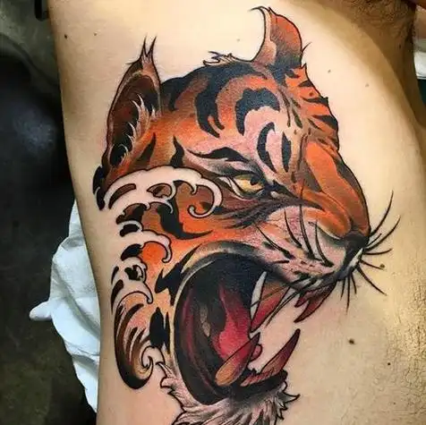 纹身肌肉男老虎头像 男生头像图片大全 -【爱个性】