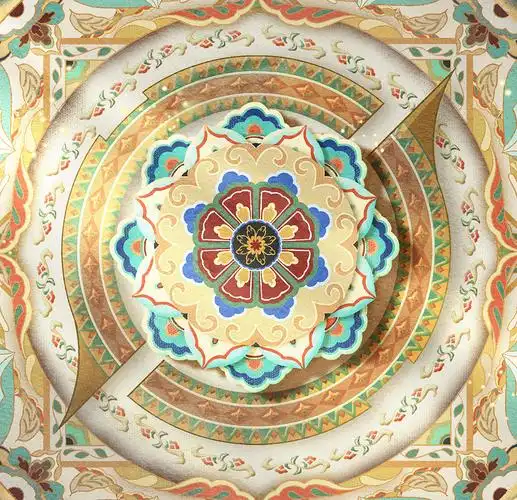 商稿|王者荣耀x敦煌貂蝉kv|插画|商业插画|神奇的小青蛙 - 原创作品 -