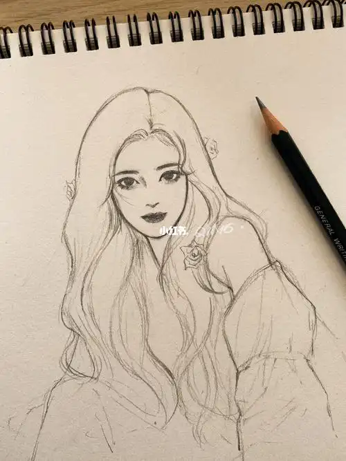 雪地玫瑰上色过程鞠婧祎