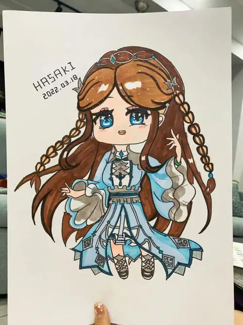 马克笔临摹斗罗大陆宁荣荣