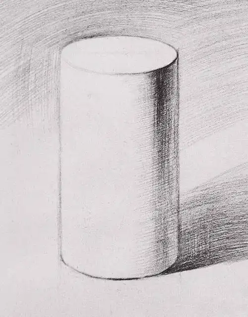 素描基础教程:几何-圆柱体画法 - 元艺考