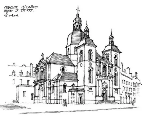 国外大师建筑手绘 素描 速写 绘画 (366)