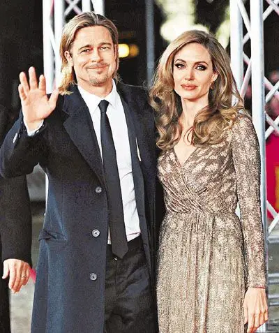 布拉德皮特和安吉丽娜茱丽(资料图)