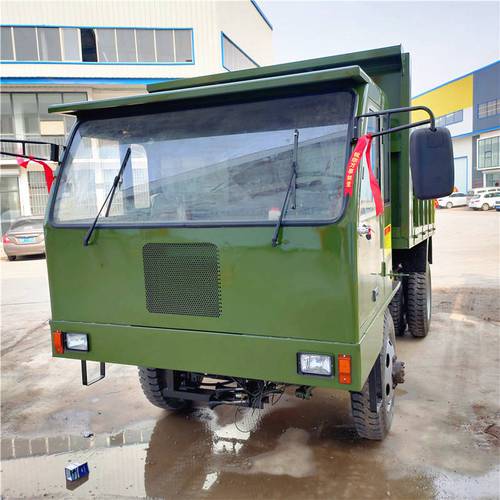 工地柴油四轮车小型农用车柴油四轮农用车后驱爬山王拖拉机爬坡王