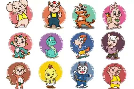 十二生肖怎么画简单又可爱,十二生肖可爱画