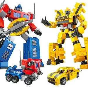 变形金刚擎天柱大黄蜂积木图片