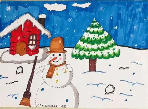 【官幼•动态】十二月教师绘画作品展——主题《冬》 - 美篇