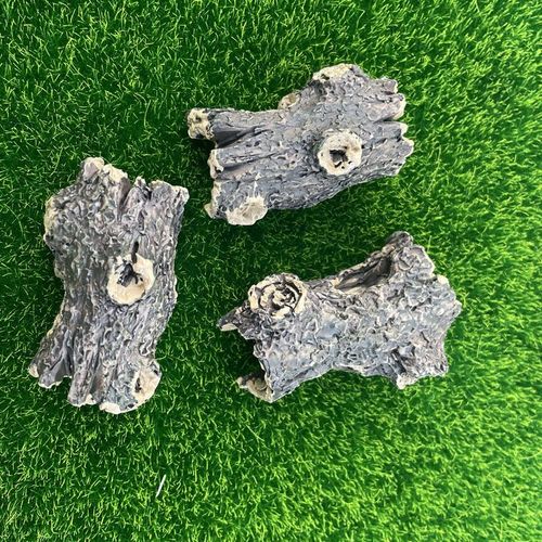 可泡水鱼缸仿真树桩造景装饰小摆件破桶树树皮树脂仿真树皮