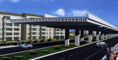 空心板梁效果图