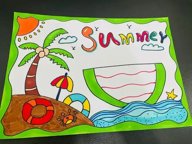 夏日主题手抄报英语手抄报