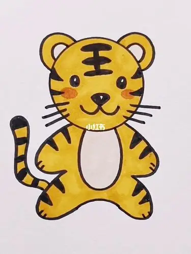 小老虎简笔画75