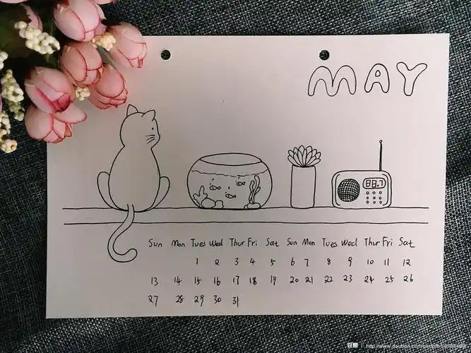 柚子储储的相册-2018手绘日历