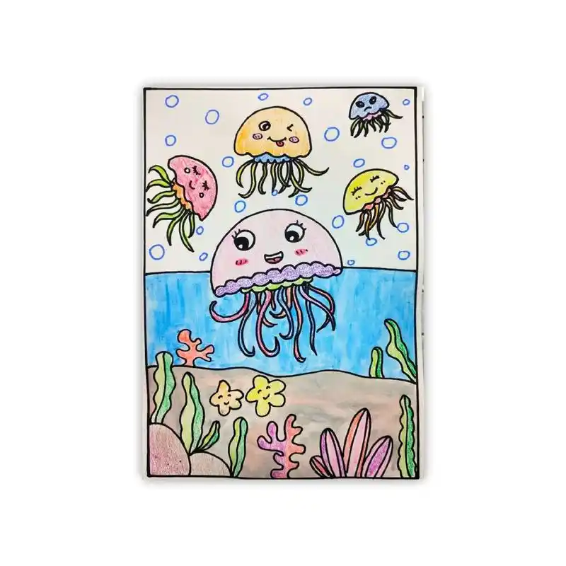 一起学画画 #绘画 #想画就画 #儿童绘画作品  - 抖音