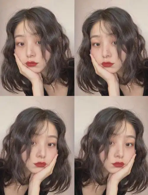 齐肩卷发超级洋气的齐肩法式烫发