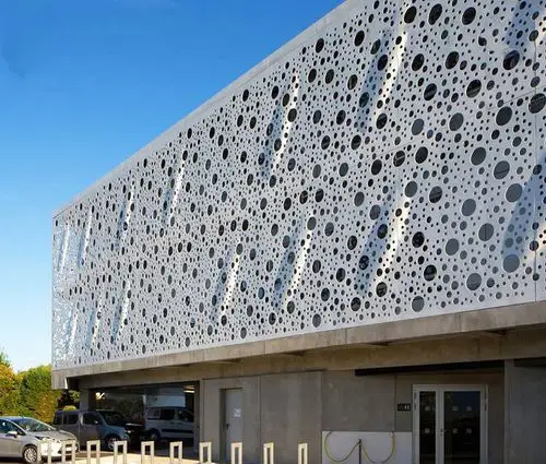 方孔穿孔铝单板 弧形圆孔冲孔铝单板供应商