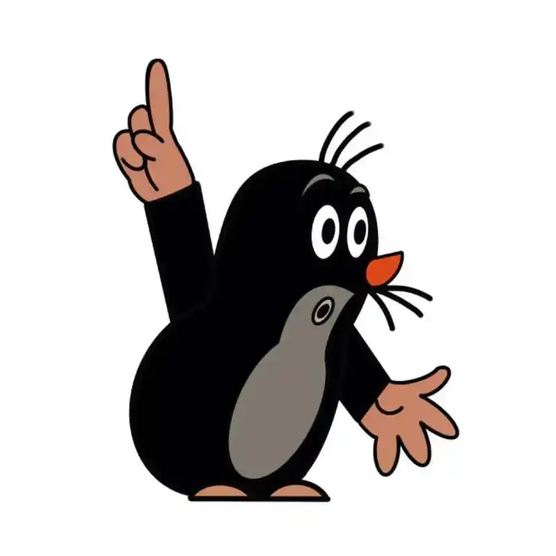 鼹鼠#童年动画 #简笔画 - 抖音