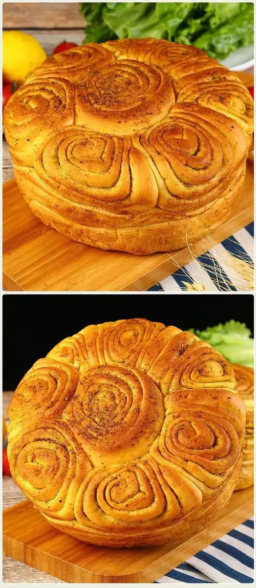 青海清真大焜锅馍馍西北特色即食大花馍烤馍真空保鲜新鲜现烤 杂面