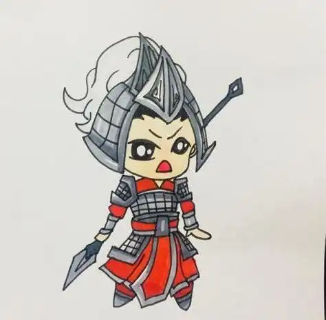 简单卡通古代士兵简笔画步骤霸气古代士兵简笔画怎么画